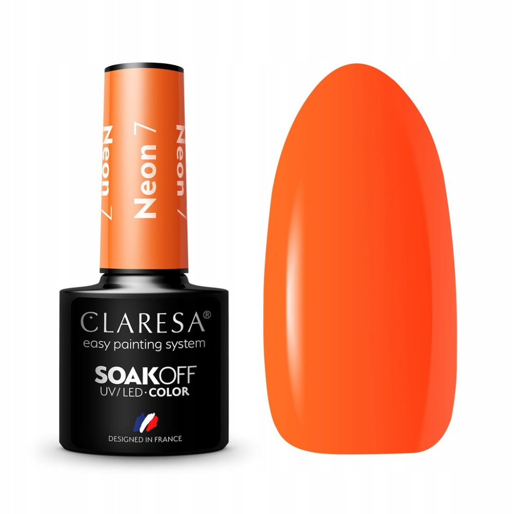 CLARESA SoakOFF UV/LED Gel - Neon 7, 5 ml