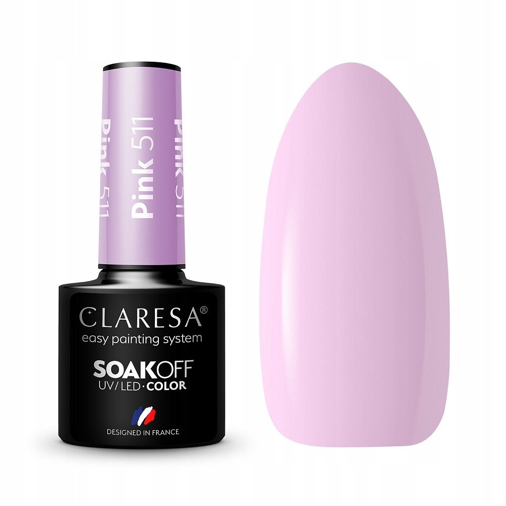 CLARESA SoakOFF UV/LED Gel - Pink 511, 5 ml