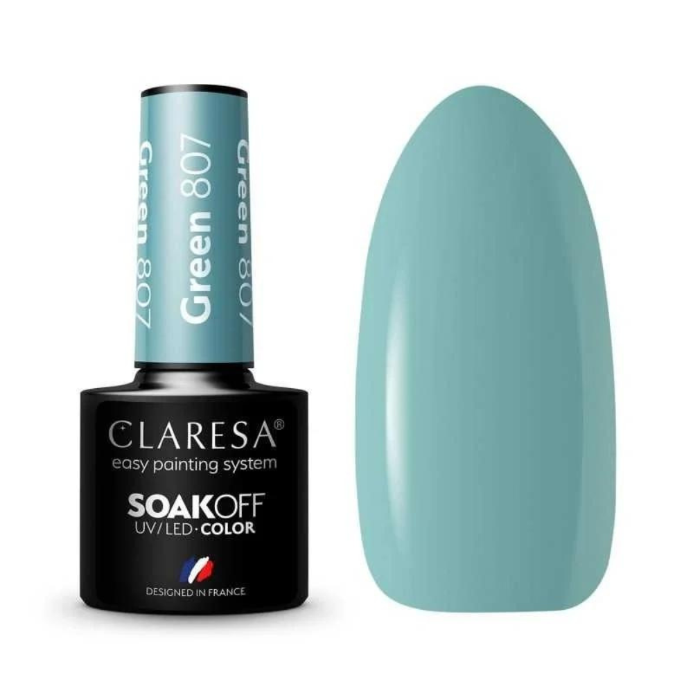 CLARESA SoakOFF UV/LED Gel - Green 807, 5 ml