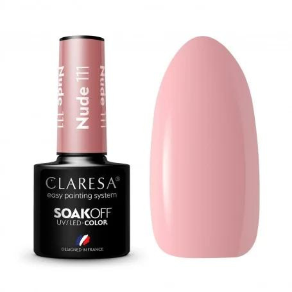 CLARESA SoakOFF UV/LED Gel - Nude 111, 5 ml