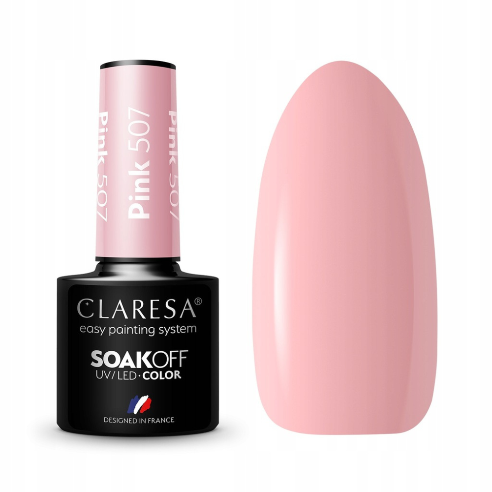 CLARESA SoakOFF UV/LED Gel - Pink 507, 5 ml