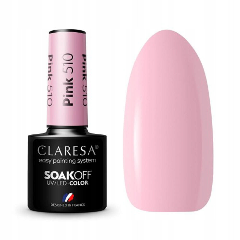 CLARESA SoakOFF UV/LED Gel - Pink 510, 5 ml