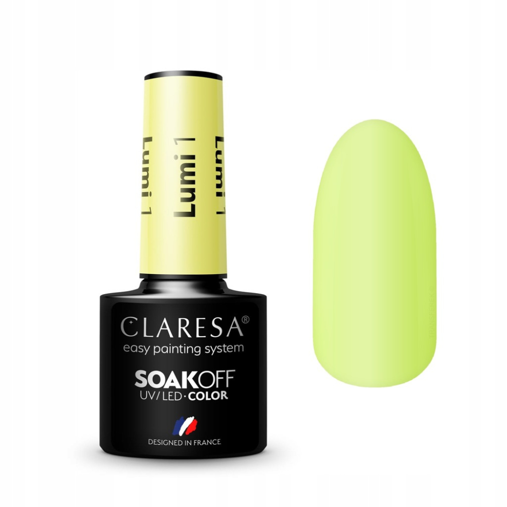 CLARESA Soak OFF UV/LED Gel - LUMI 1, 5 ml