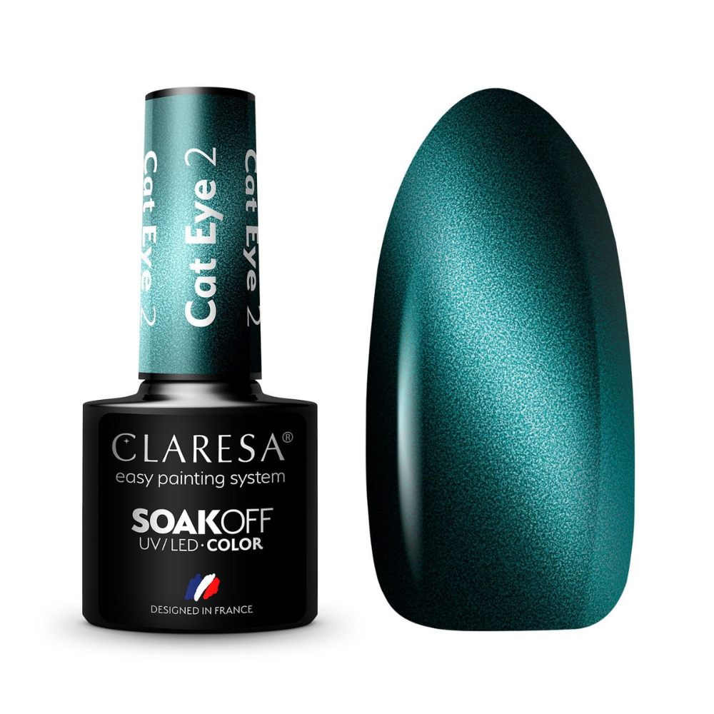 CLARESA SoakOFF UV/LED Gel - Cat Eye 2, 5 ml