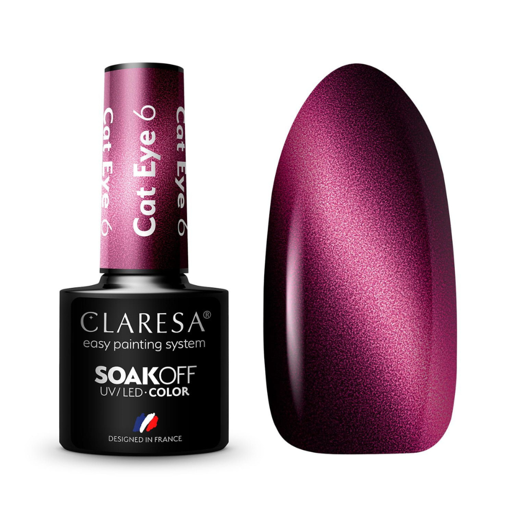 CLARESA SoakOFF UV/LED Gel - Cat Eye 6, 5 ml