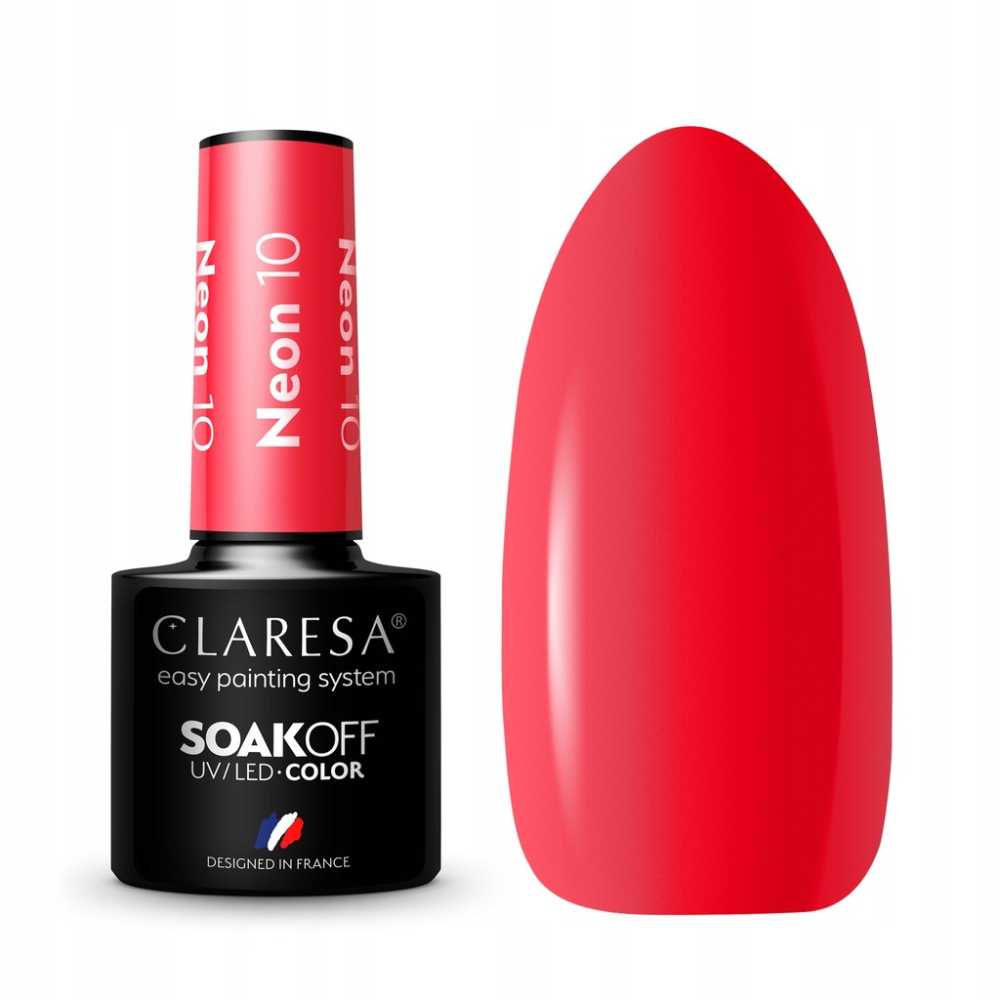 CLARESA SoakOFF UV/LED Gel - Neon 10, 5 ml