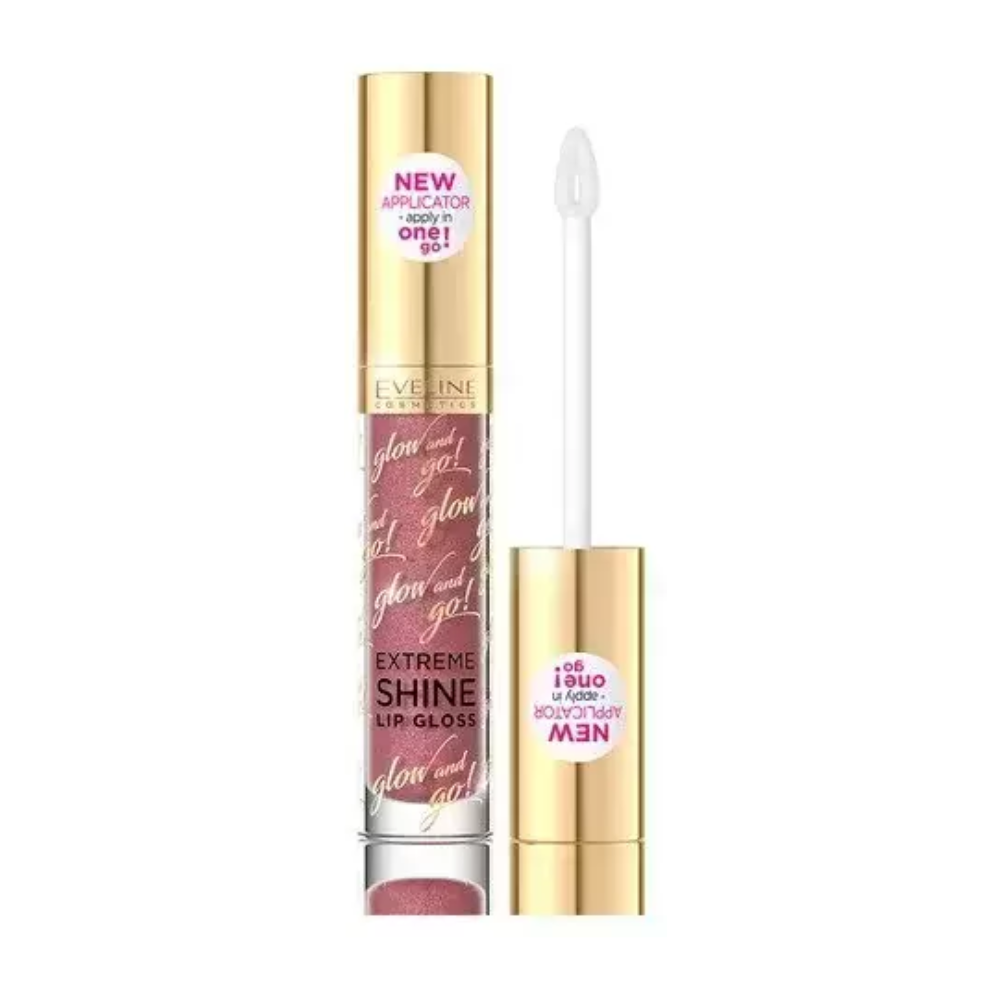 EVELINE Lipgloss GLOW and GO! 09 – Dark Nude, 4,5 ml