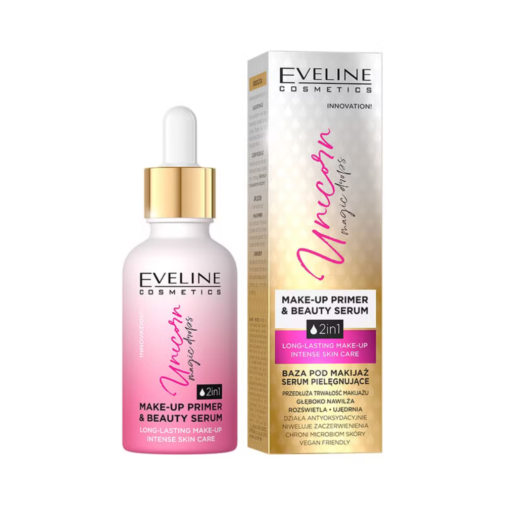 EVELINE UNICORN Make-Up Primer & Beauty Serum 2 in1, 30 ml