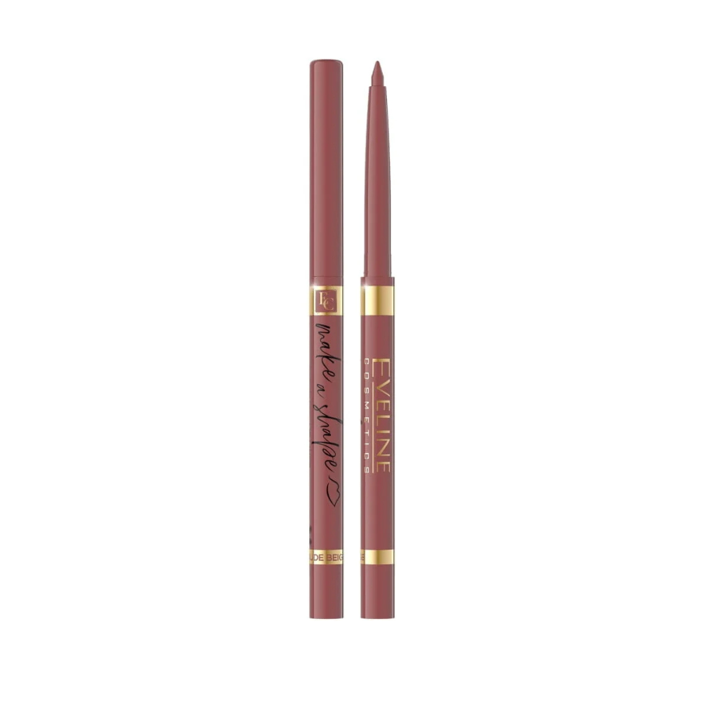 Eveline Automatischer Lipliner – Lippenstift #02 Nude Beige Make a Shape