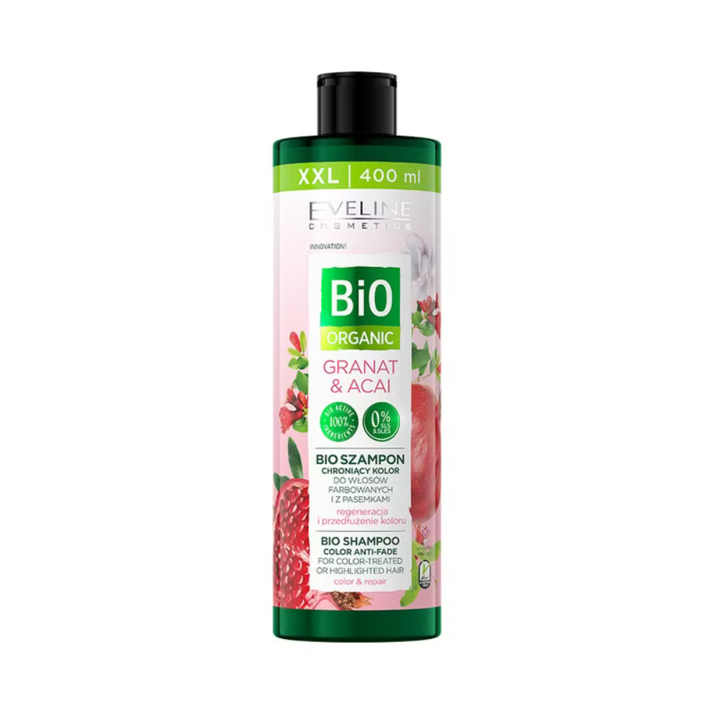 EVELINE Bio Organic - Granat & Acai BIO Shampoo, 400 ml