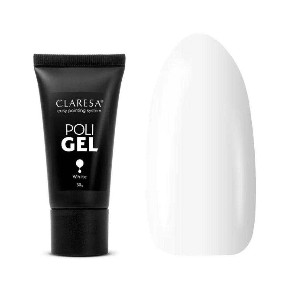 CLARESA Poly Gel WHITE, 30g