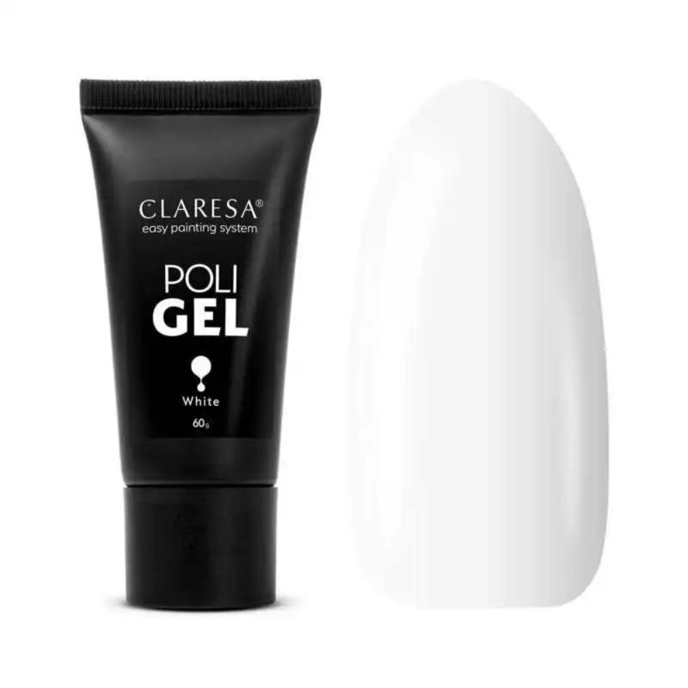 CLARESA Poly Gel WHITE, 60g