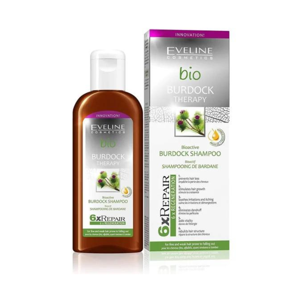 EVELINE BIO Klette Therapie bioaktives Kletten Shampoo, 150 ml