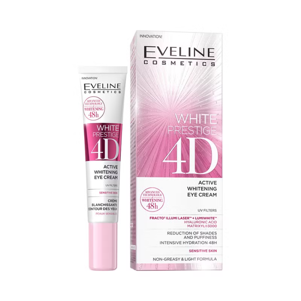 EVELINE WHITE PRESTIGE 4D aktiv bleichende Augencreme, 20 ml