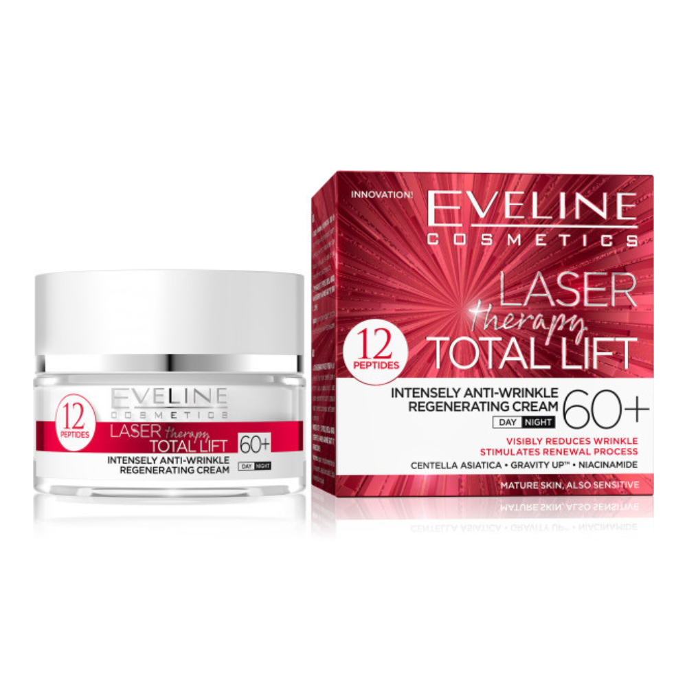 EVELINE LASER Therapy TOTAL LIFT Tages- und Nachtcreme 60+, 50 ml