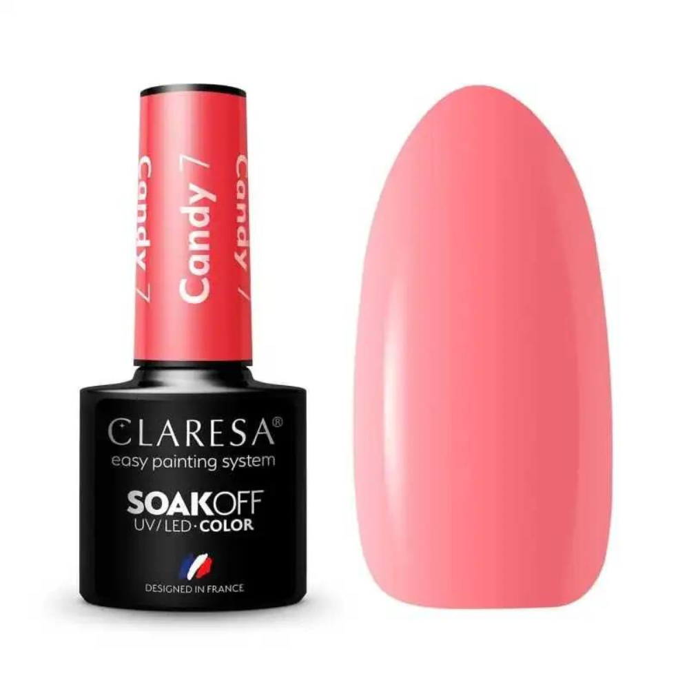 CLARESA SoakOFF UV/LED Gel - Candy 7, 5 ml