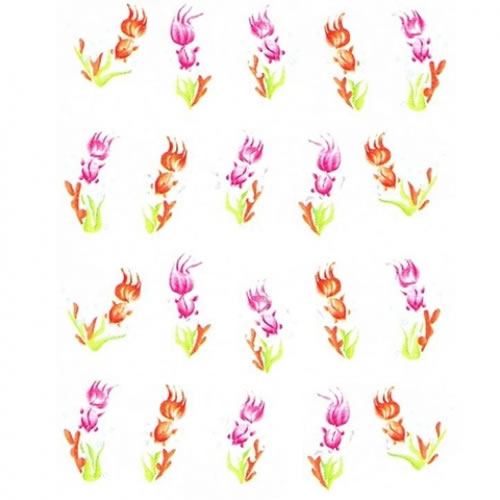 2D Nail Art One Stroke Sticker BLE008