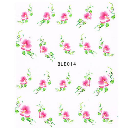 2D Nail Art One Stroke Sticker BLE014