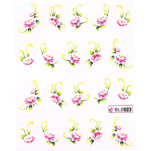 2D Nail Art One Stroke Sticker BLE023