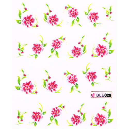 2D Nail Art One Stroke Sticker BLE029