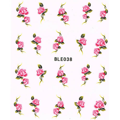 2D Nail Art One Stroke Sticker BLE038