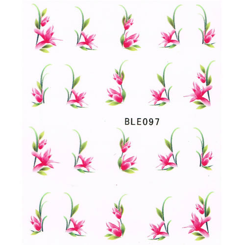 2D Nail Art One Stroke Sticker BLE097