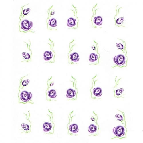 2D Nail Art One Stroke Sticker BLE098