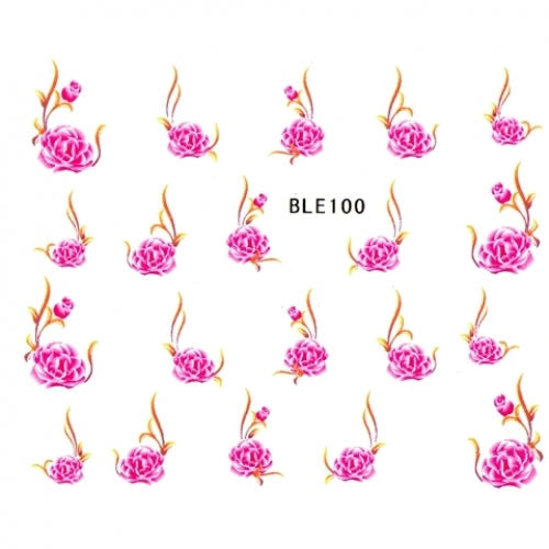 2D Nail Art One Stroke Sticker BLE100