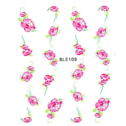 2D Nail Art One Stroke Sticker BLE109