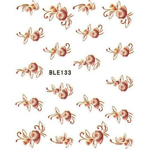 2D Nail Art One Stroke Sticker BLE133