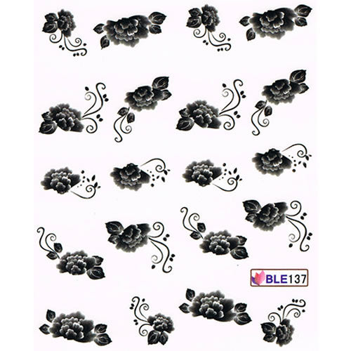 2D Nail Art One Stroke Sticker BLE137