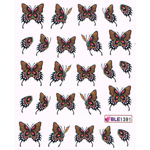 2D Nail Art One Stroke Sticker BLE1391