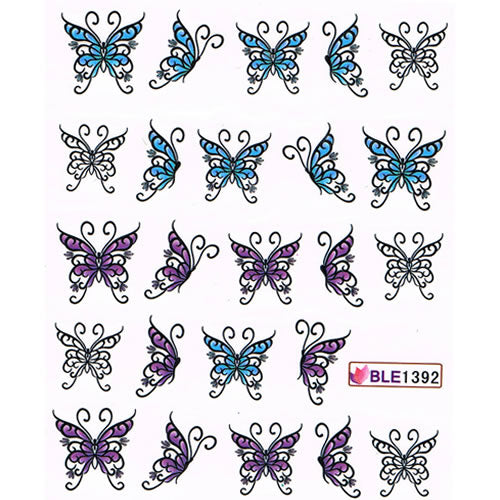 2D Nail Art One Stroke Sticker BLE1392