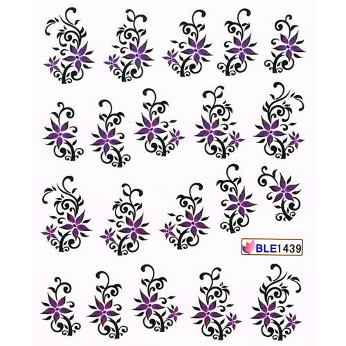 2D Nail Art One Stroke Sticker BLE1439