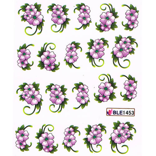 2D Nail Art One Stroke Sticker BLE1453