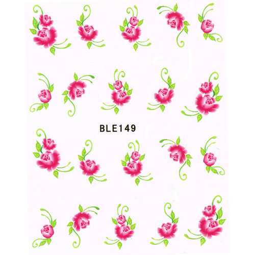 2D Nail Art One Stroke Sticker BLE149