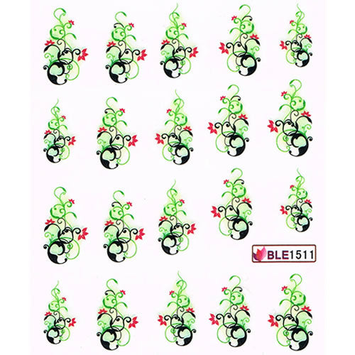 2D Nail Art One Stroke Sticker BLE1511