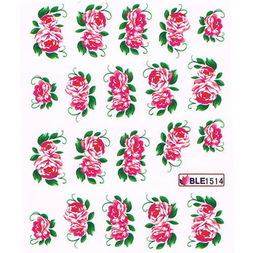 2D Nail Art One Stroke Sticker BLE1514