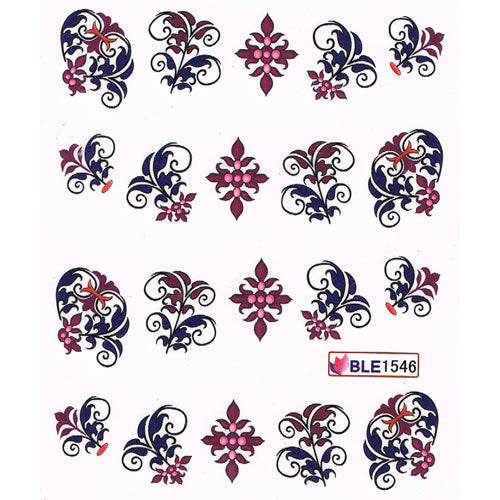 2D Nail Art One Stroke Sticker BLE1546