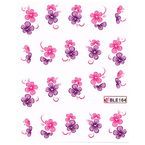 2D Nail Art One Stroke Sticker BLE164