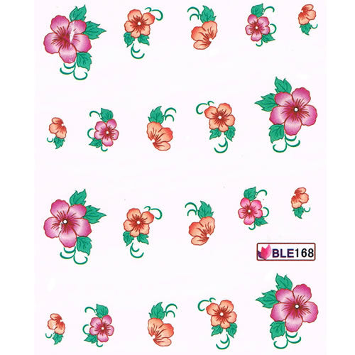 2D Nail Art One Stroke Sticker BLE168n