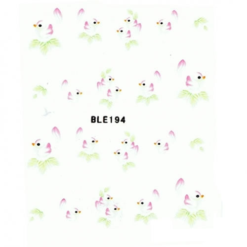 2D Nail Art One Stroke Sticker BLE194