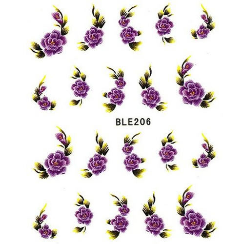 2D Nail Art One Stroke Sticker BLE206