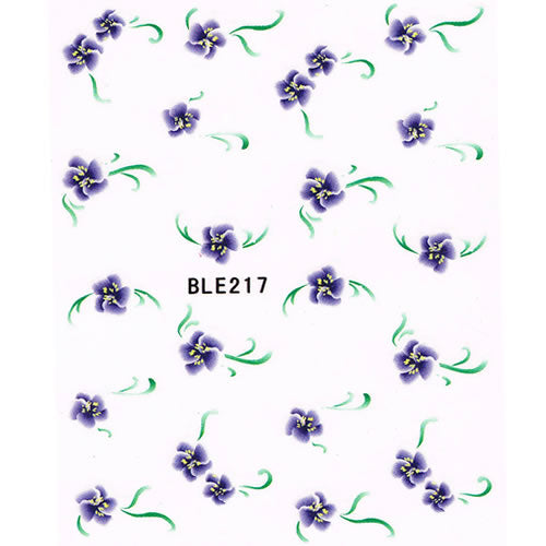 2D Nail Art One Stroke Sticker BLE217