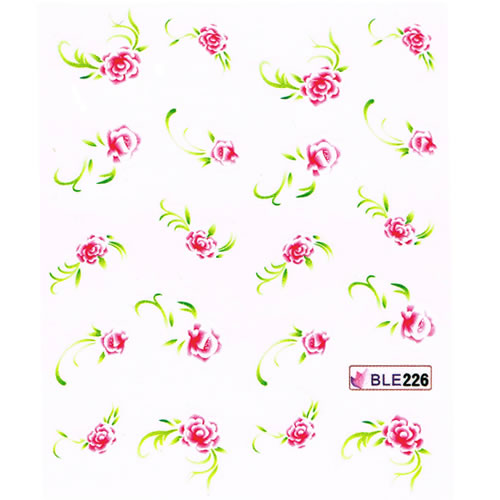 2D Nail Art One Stroke Sticker BLE226