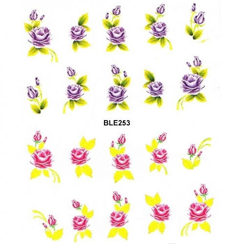 2D Nail Art One Stroke Sticker BLE253