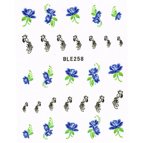 2D Nail Art One Stroke Sticker BLE258