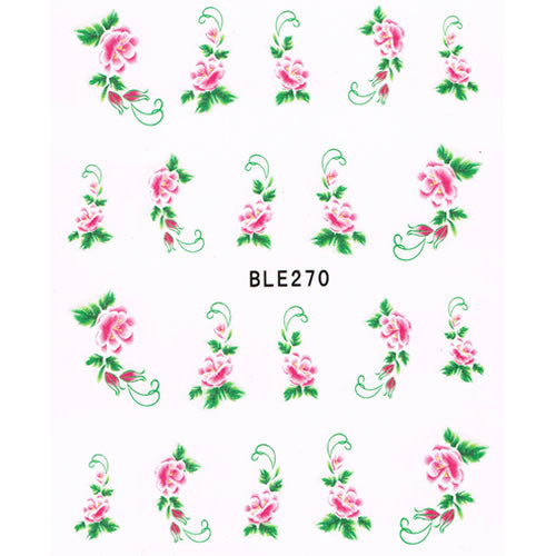 2D Nail Art One Stroke Sticker BLE270