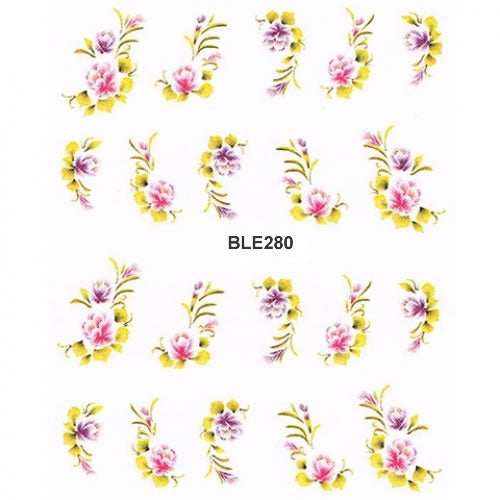 2D Nail Art One Stroke Sticker BLE280