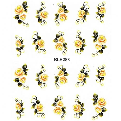 2D Nail Art One Stroke Sticker BLE286